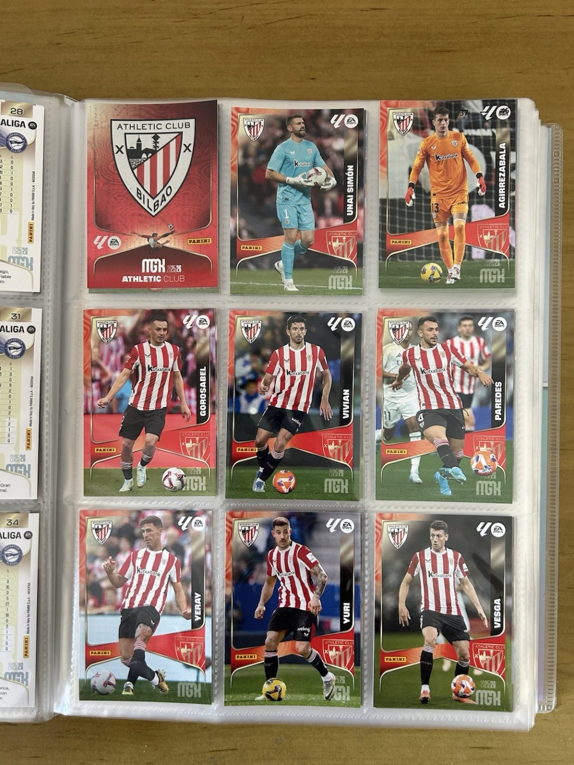 Equipo completo 18 cards Athletic Club Bilbao Panini Megacracks LaLiga 2025-26