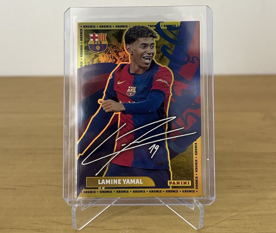 Carta Lamine Yamal Autograph Kromix K43 Panini Club FC Barcelona 2024-25