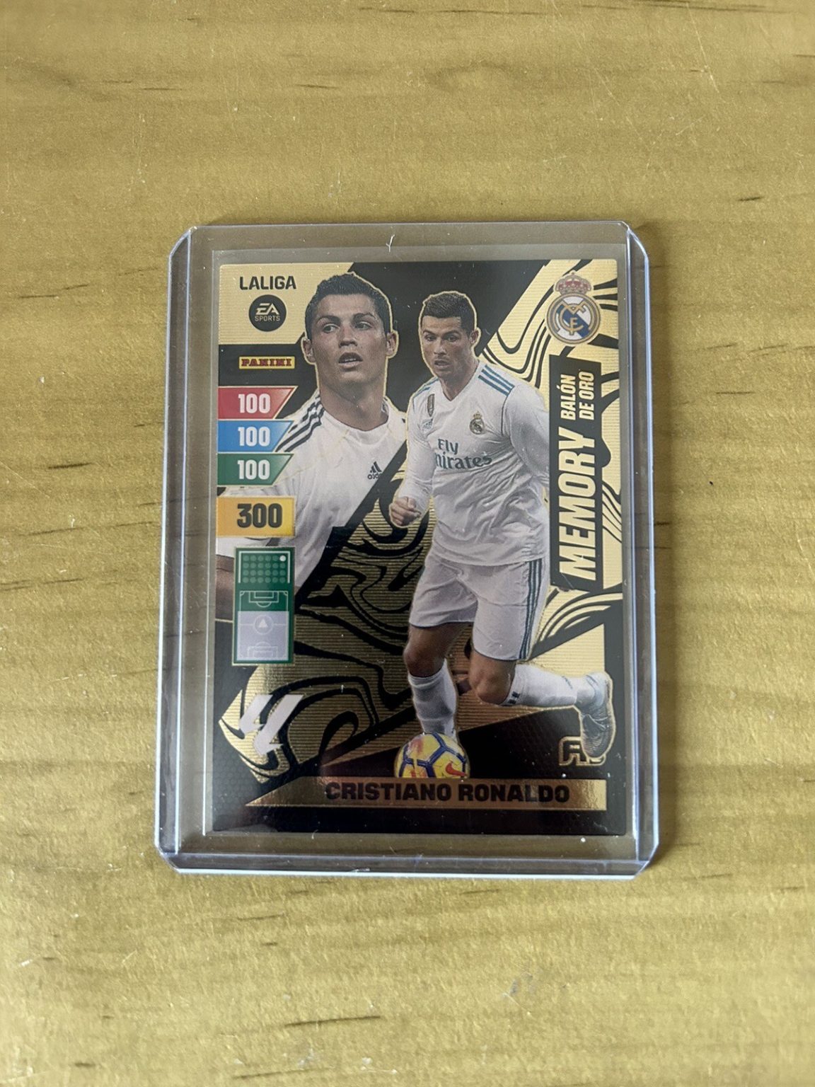 Carta Cristiano Ronaldo Memory Balón de Oro Adrenalyn XL LaLiga 2023-24 Panini