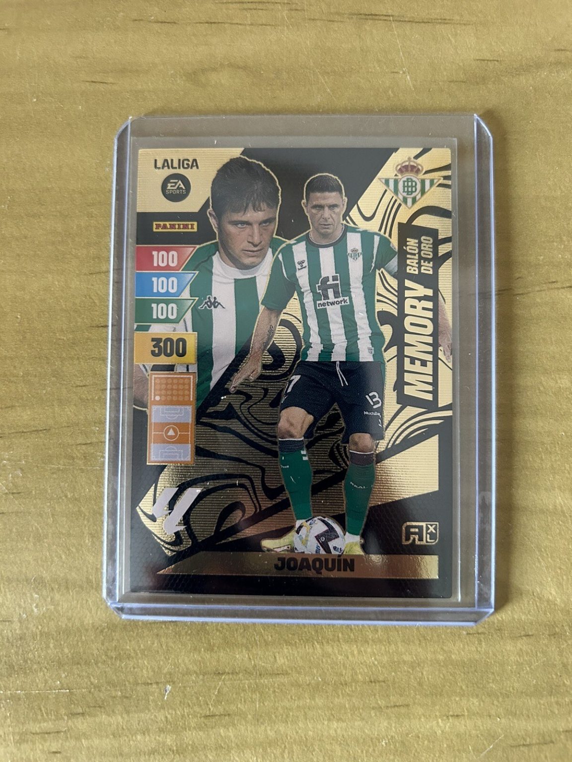 Carta Joaquín Memory Balón de Oro Adrenalyn XL LaLiga 2023-24 Panini Real Betis