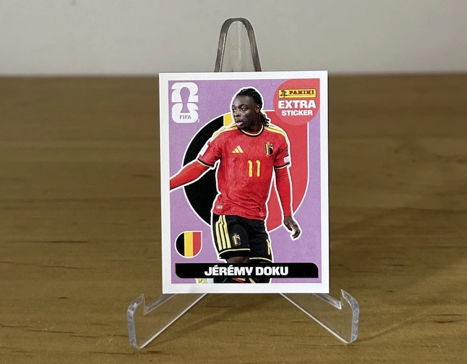 Extra Sticker Rosa Jérémy Doku Panini FIFA World Cup 2026