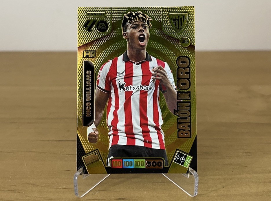Carta Nico Williams Balón de Oro 469 Adrenalyn XL LaLiga 2025-26 Panini