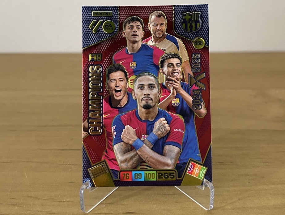 Carta Champions FC Barcelona Balón de Oro 468 Adrenalyn XL LaLiga 2025-26 Panini