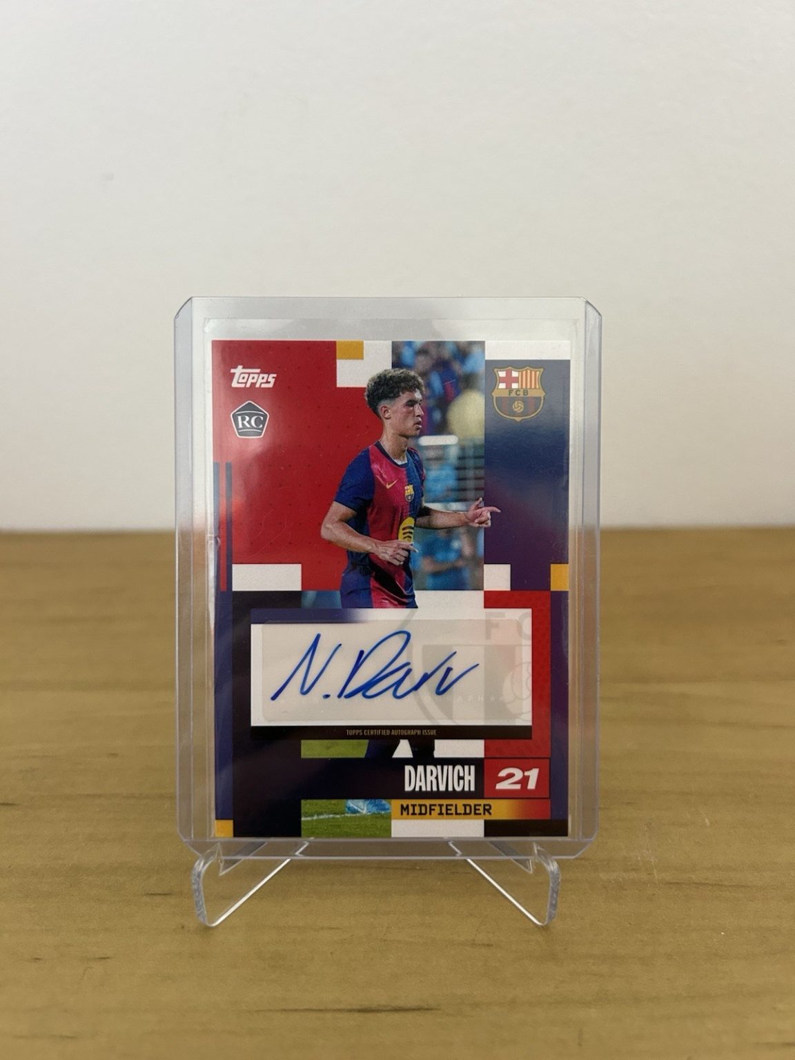 Carta Noah Darvich autógrafo Topps Team Set FC Barcelona 2024-25