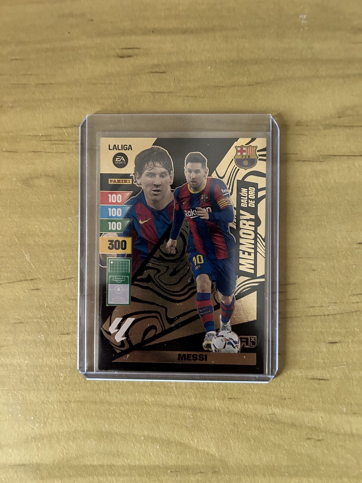 Carta Lionel Messi Memory Balón de Oro Adrenalyn XL LaLiga 2023-24 Panini