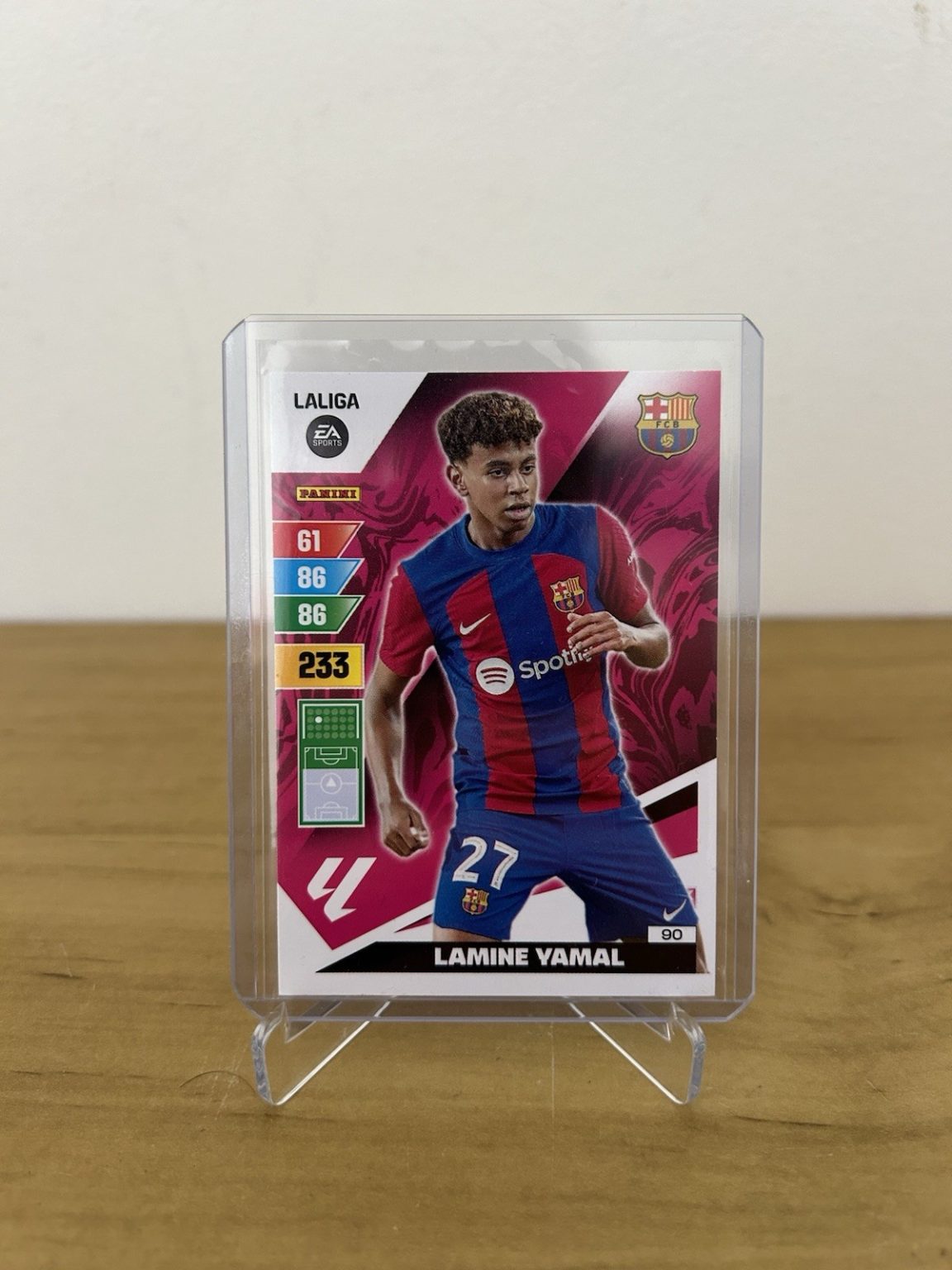 Rookie card Lamine Yamal 90 Adrenalyn XL LaLiga 2023-24 Panini FC Barcelona