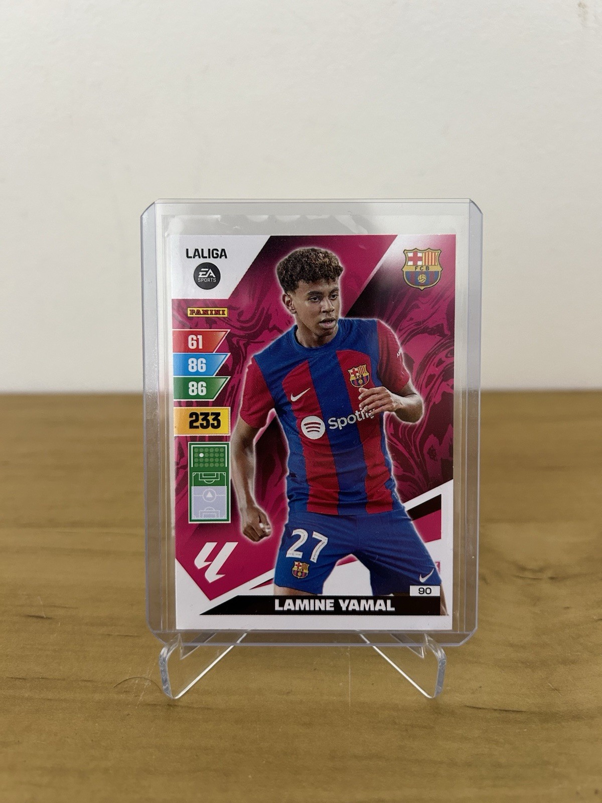 Rookie card Lamine Yamal 90 Adrenalyn XL LaLiga 2023-24 Panini FC Barcelona