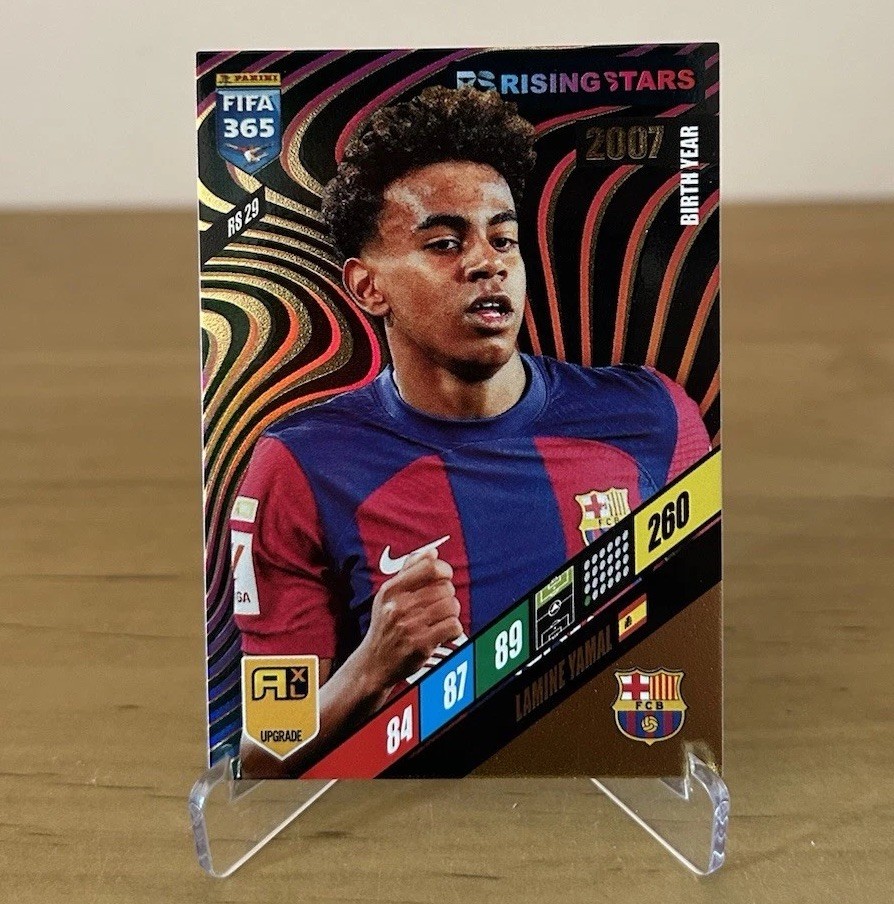 Carta Lamine Yamal Rising Star RS29 rookie Panini FIFA Adrenalyn XL 2023-24 FC Barcelona