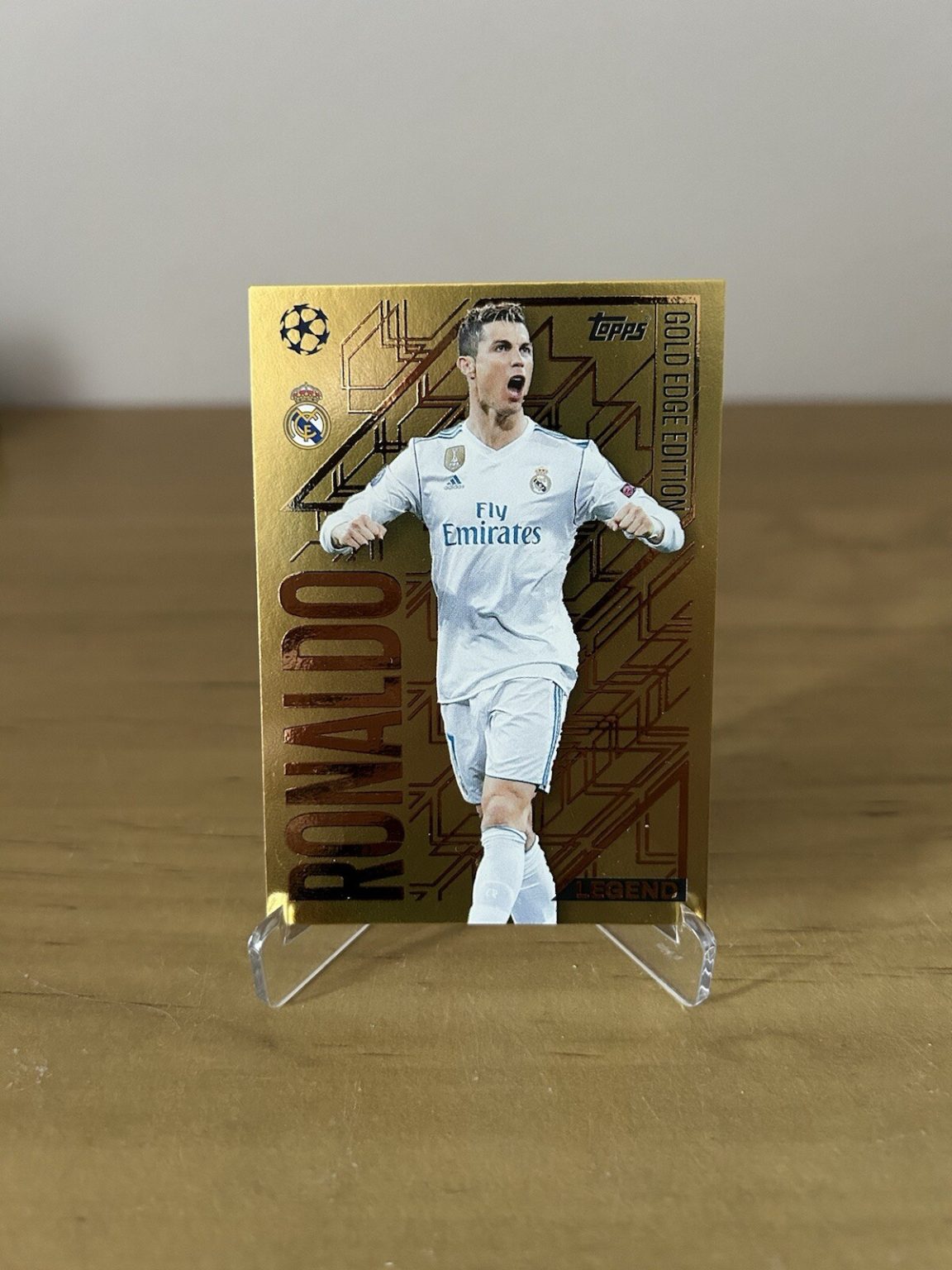 Carta Cristiano Ronaldo Gold Edge Match Attax 2024-25 Real Madrid