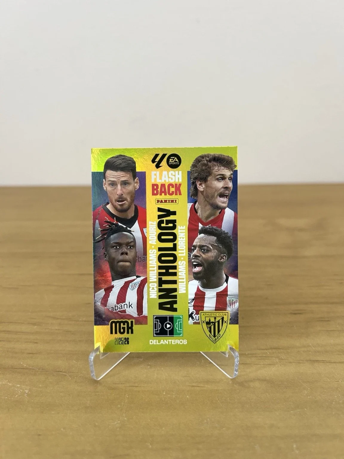 Carta Flashback Anthology Nico Williams Aduriz Panini Megacracks LaLiga 2025-26