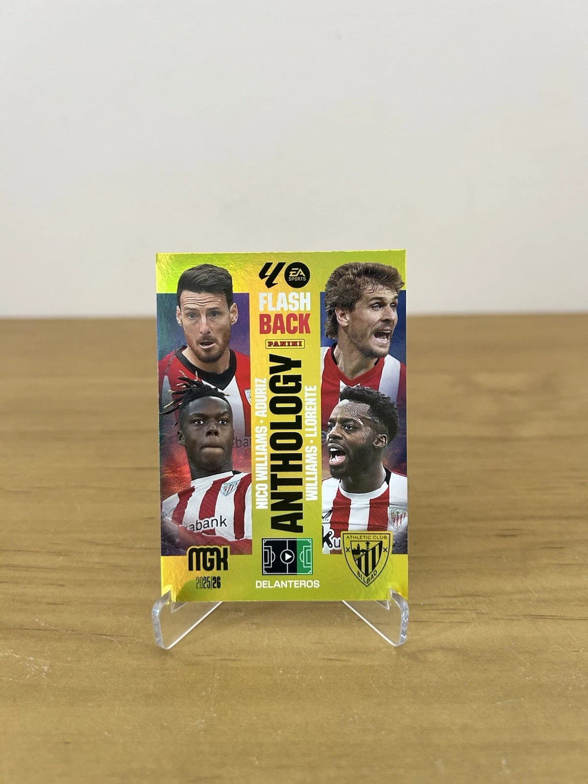 Carta Flashback Anthology Nico Williams Aduriz Panini Megacracks LaLiga 2025-26