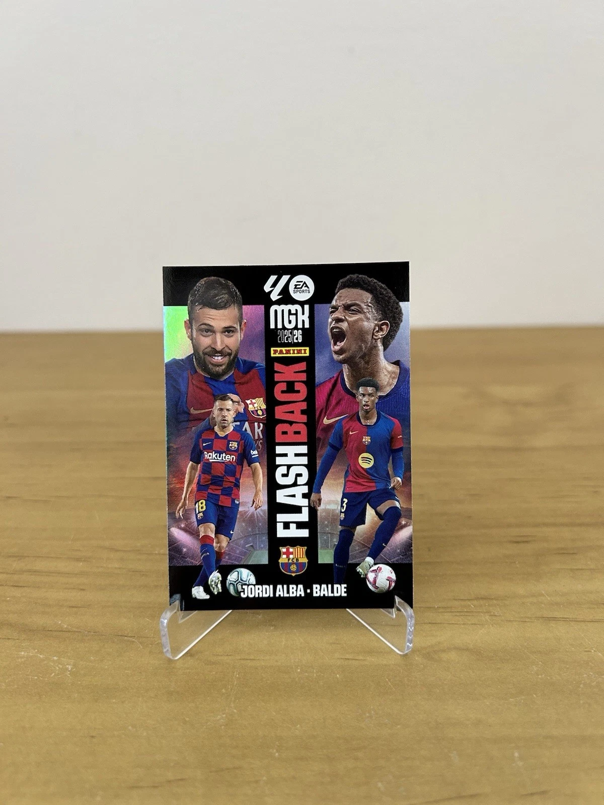 Carta Flashback Jordi Alba Balde FC Barcelona Panini Megacracks LaLiga 2025-26