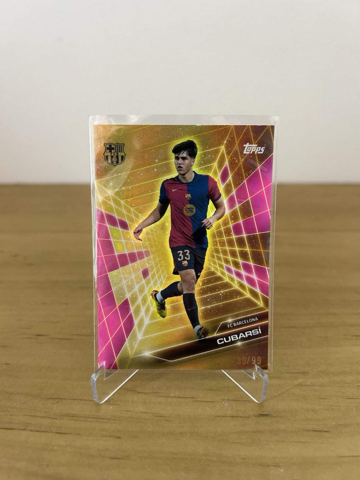 Carta Pau Cubarsí Golden Future GF-2 numerada 99 Topps FC Barcelona Fan Set 2024-25