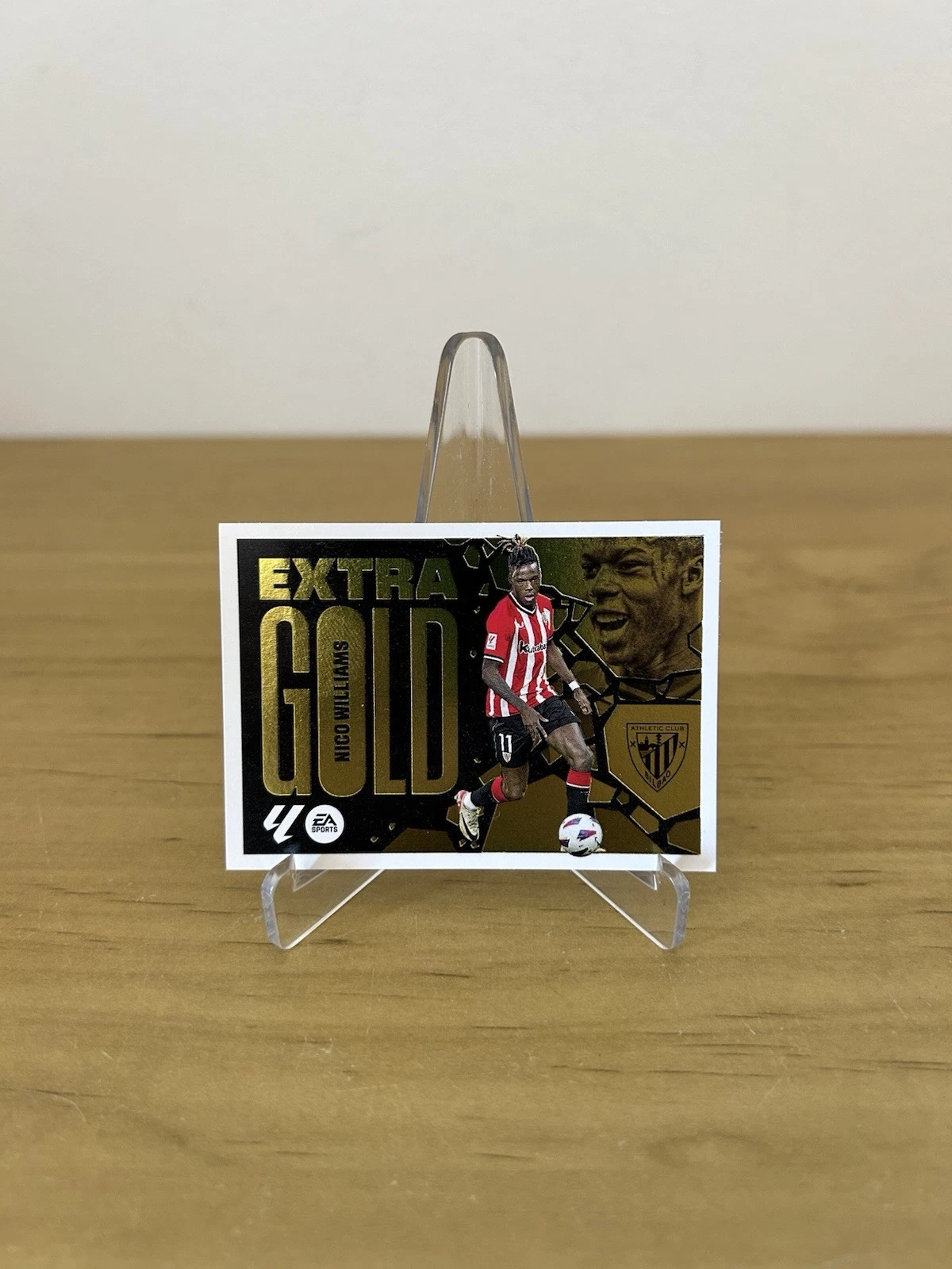Cromo Nico Williams Extra Gold Athletic Club LaLiga Este 2024-25 Panini