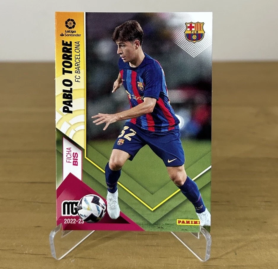 Cromo Pablo Torre 79 bis FC Barcelona Megacracks LaLiga 2022-23 Panini