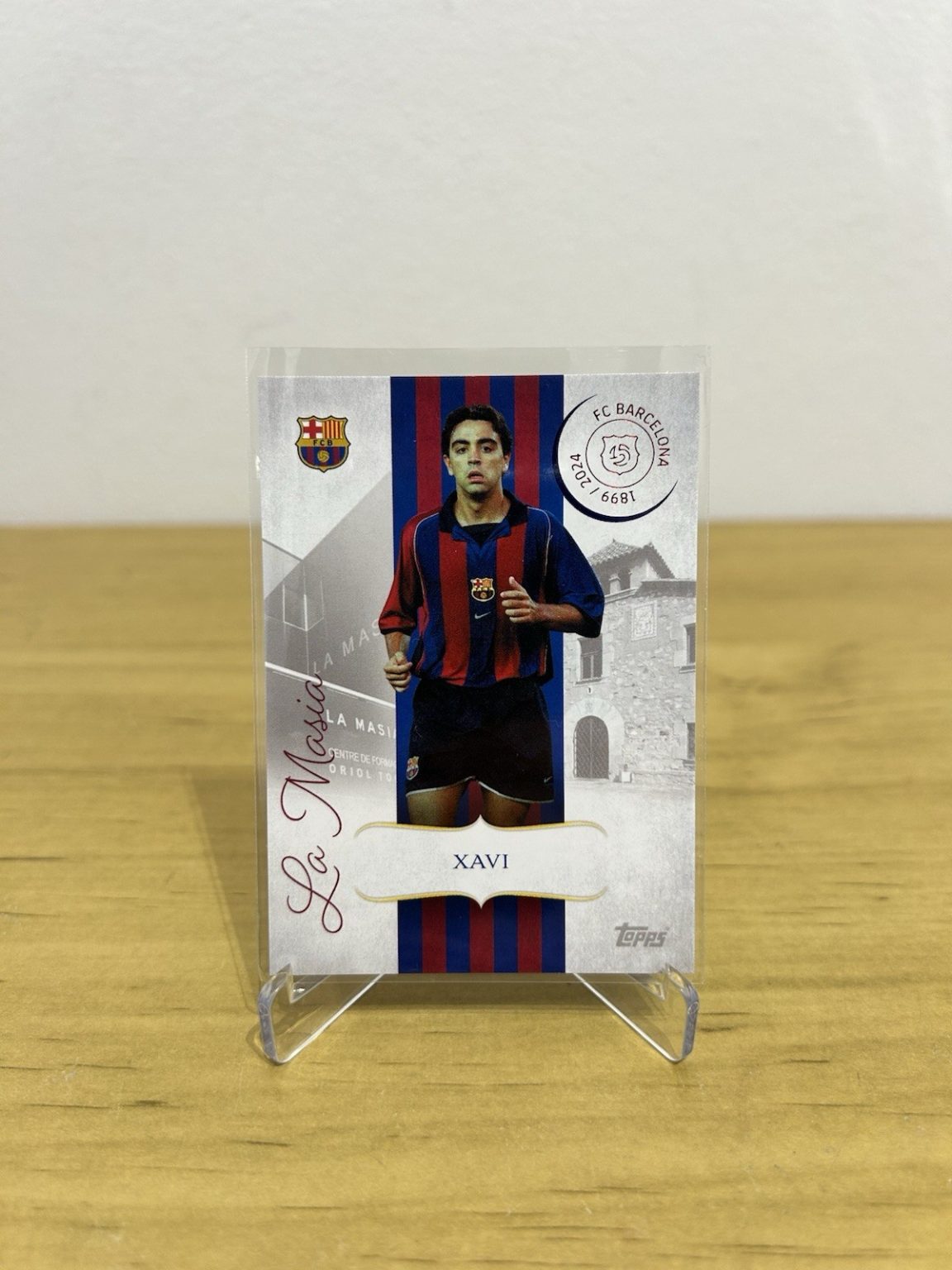 Carta Xavi Hernández La Masía LM-4 Topps FC Barcelona 125 Aniversario