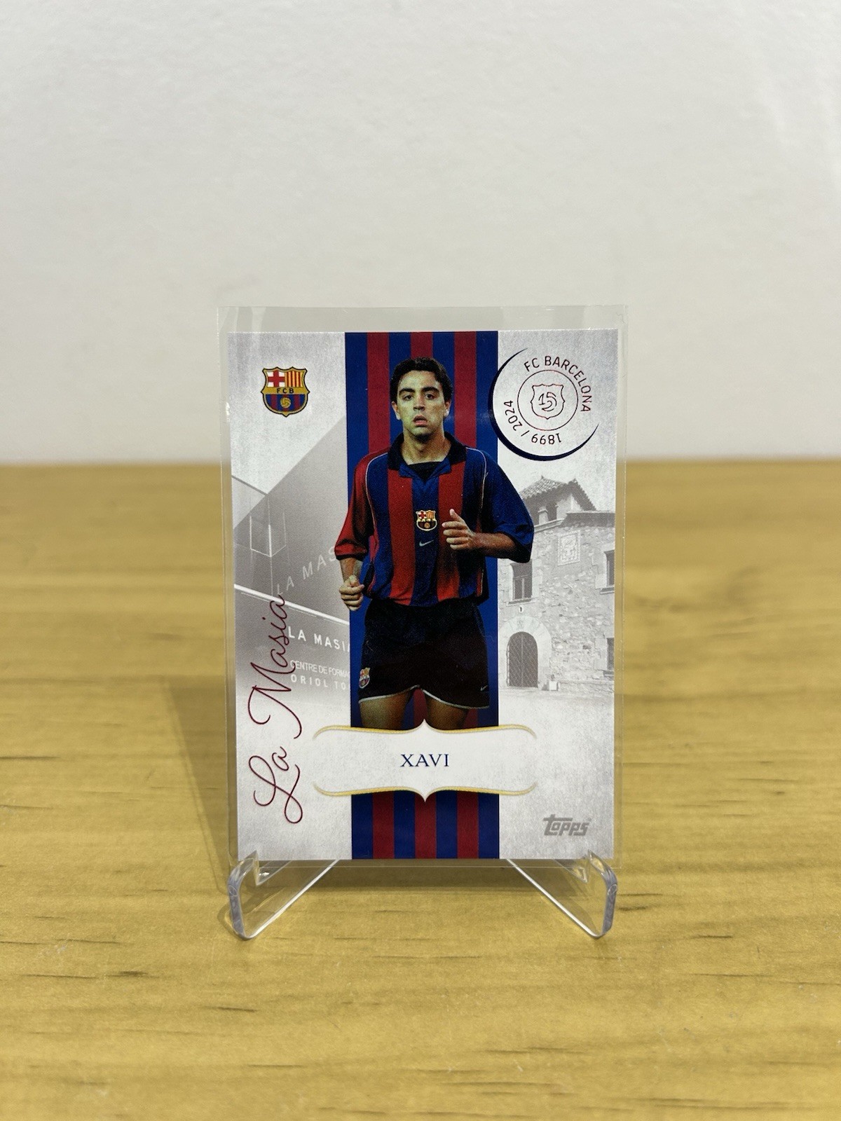 Carta Xavi Hernández La Masía LM-4 Topps FC Barcelona 125 Aniversario