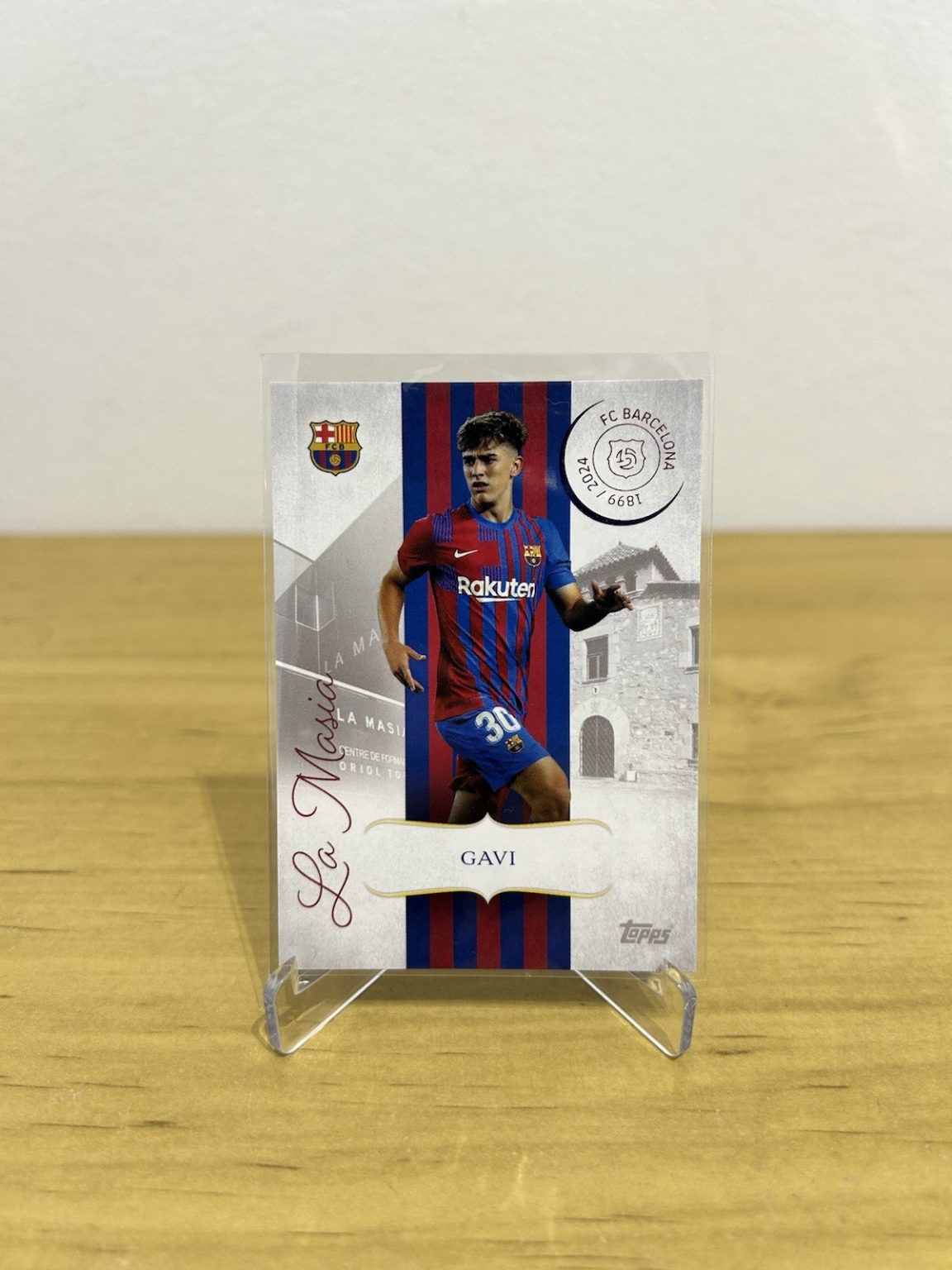 Carta Gavi La Masía LM-2 Topps FC Barcelona 125 Aniversario