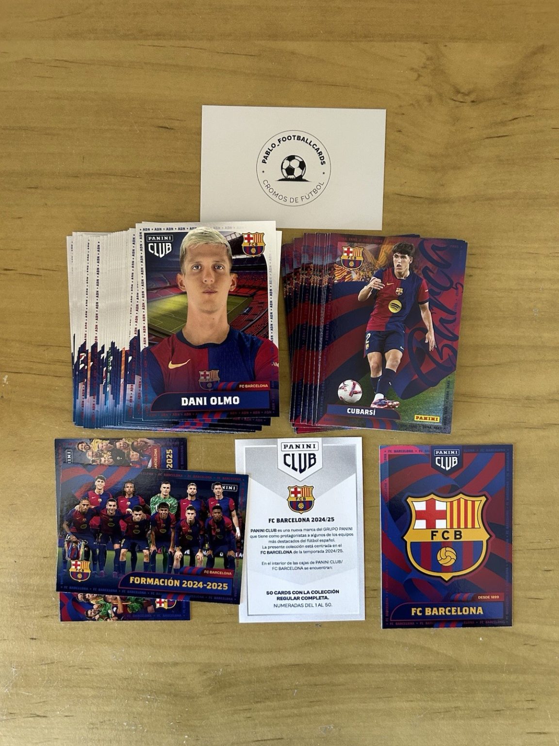 Lote 43 base cards diferentes Panini Club FC Barcelona 2024-25