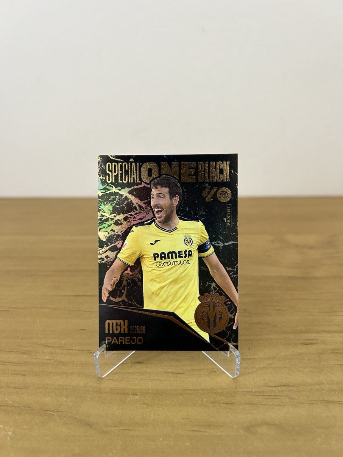 Carta Dani Parejo Special One Black Megacracks LaLiga 2025-26 Villarreal CF