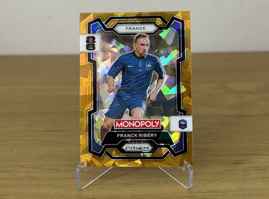 Carta Franck Ribéry Gold Cracked Ice Panini Prizm Monopoly FIFA World Cup 2026