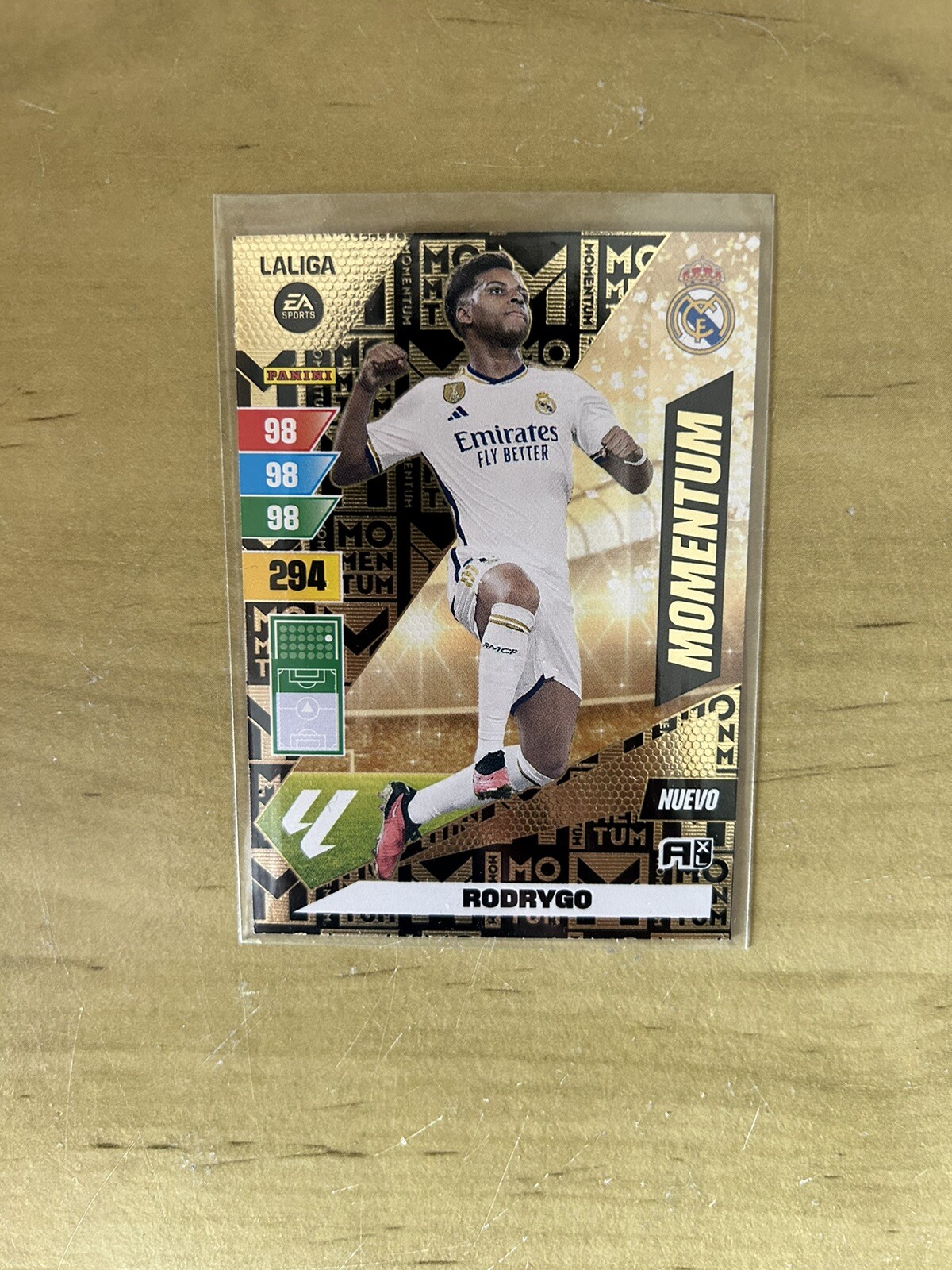 Carta Rodrygo Nuevo Momentum Adrenalyn XL LaLiga 2023-24 Real Madrid