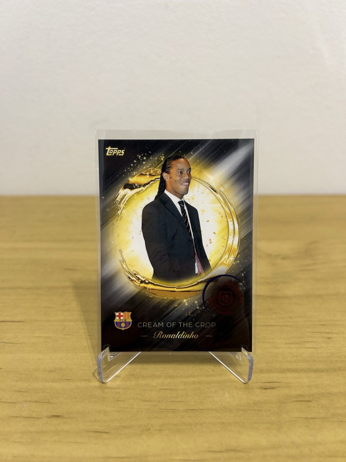 Carta Ronaldinho Cream Of The Crop CR-3 Topps FC Barcelona 125 Aniversario