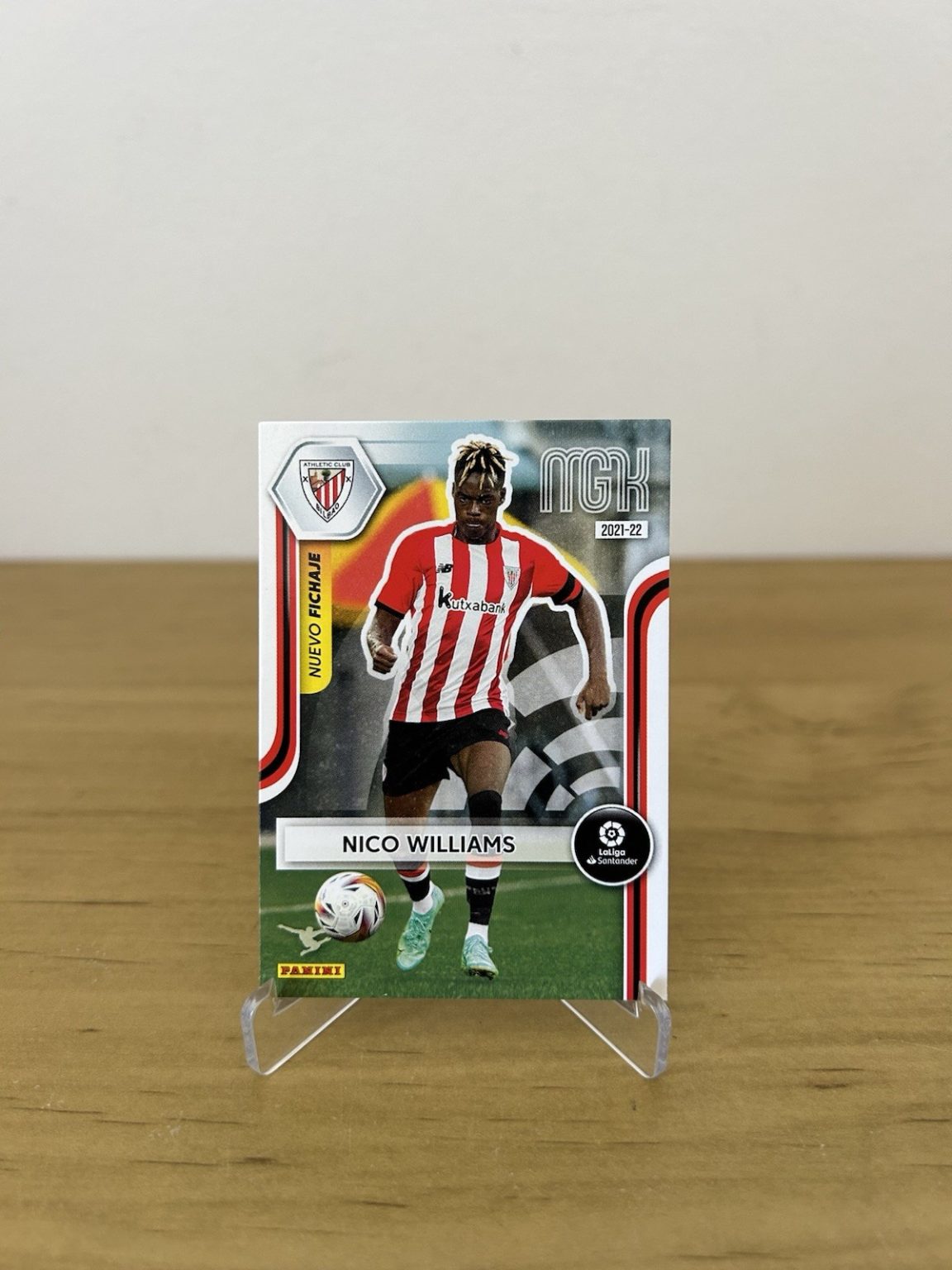 Rookie card Nico Williams 437 Megacracks LaLiga 2021-22 Panini Athletic Club