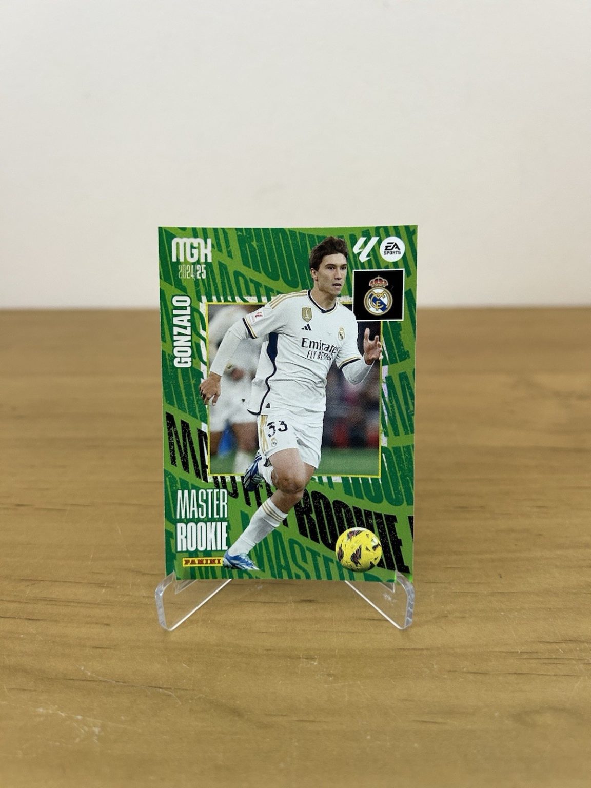 Carta Gonzalo García Máster Rookie 412 Megacracks LaLiga 2024-25 Real Madrid
