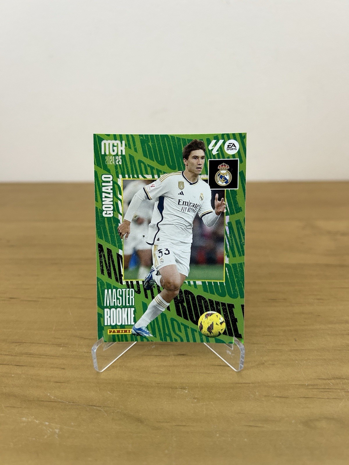 Carta Gonzalo García Máster Rookie 412 Megacracks LaLiga 2024-25 Real Madrid