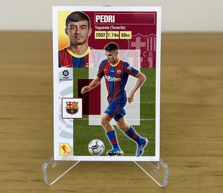 Cromo Pedri Fichaje 55 LaLiga Este 2020-21 Panini FC Barcelona
