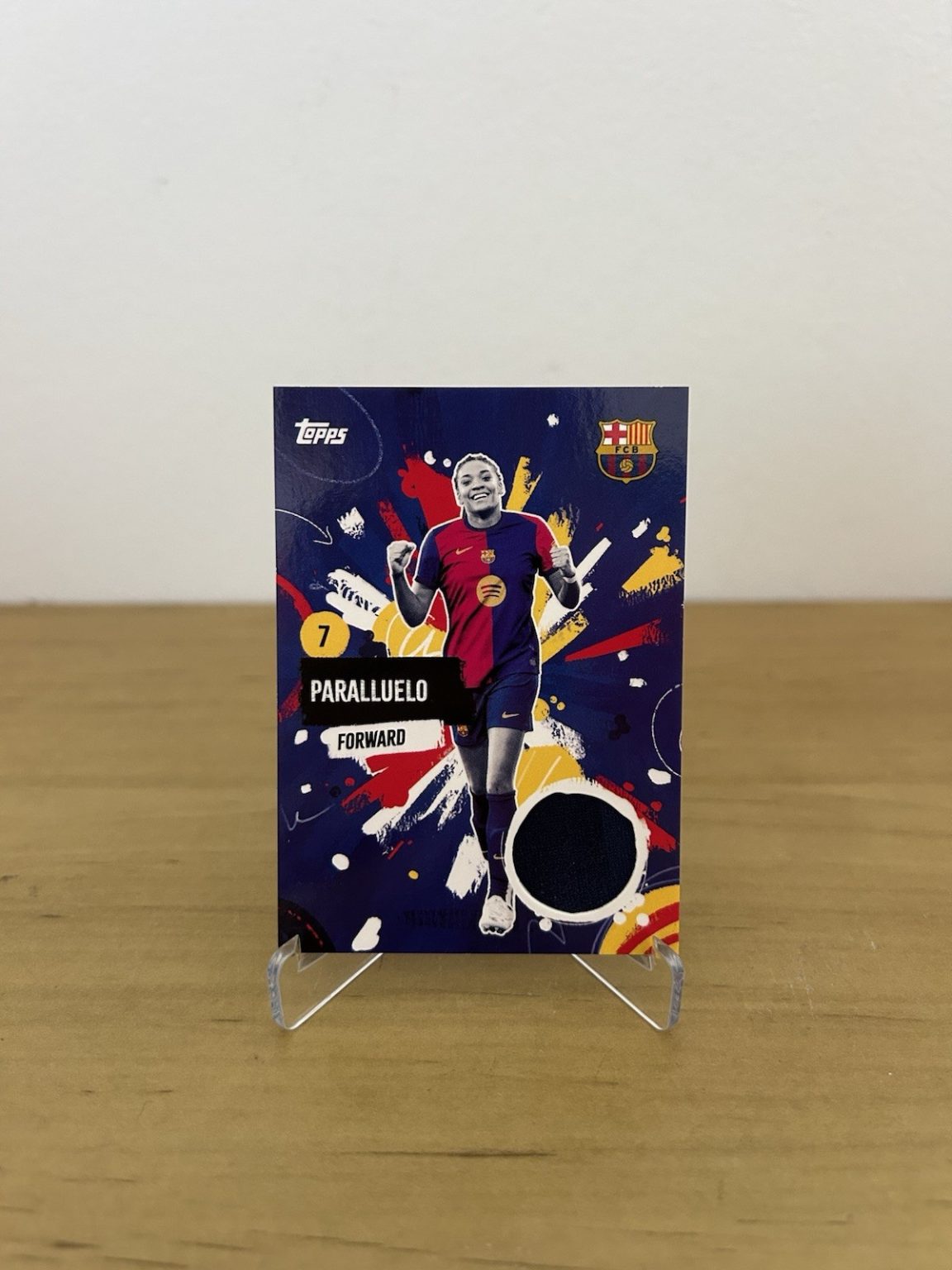Carta Salma Paralluelo match-worn relic Barça Rumba Topps Team Set Barcelona 2024-25
