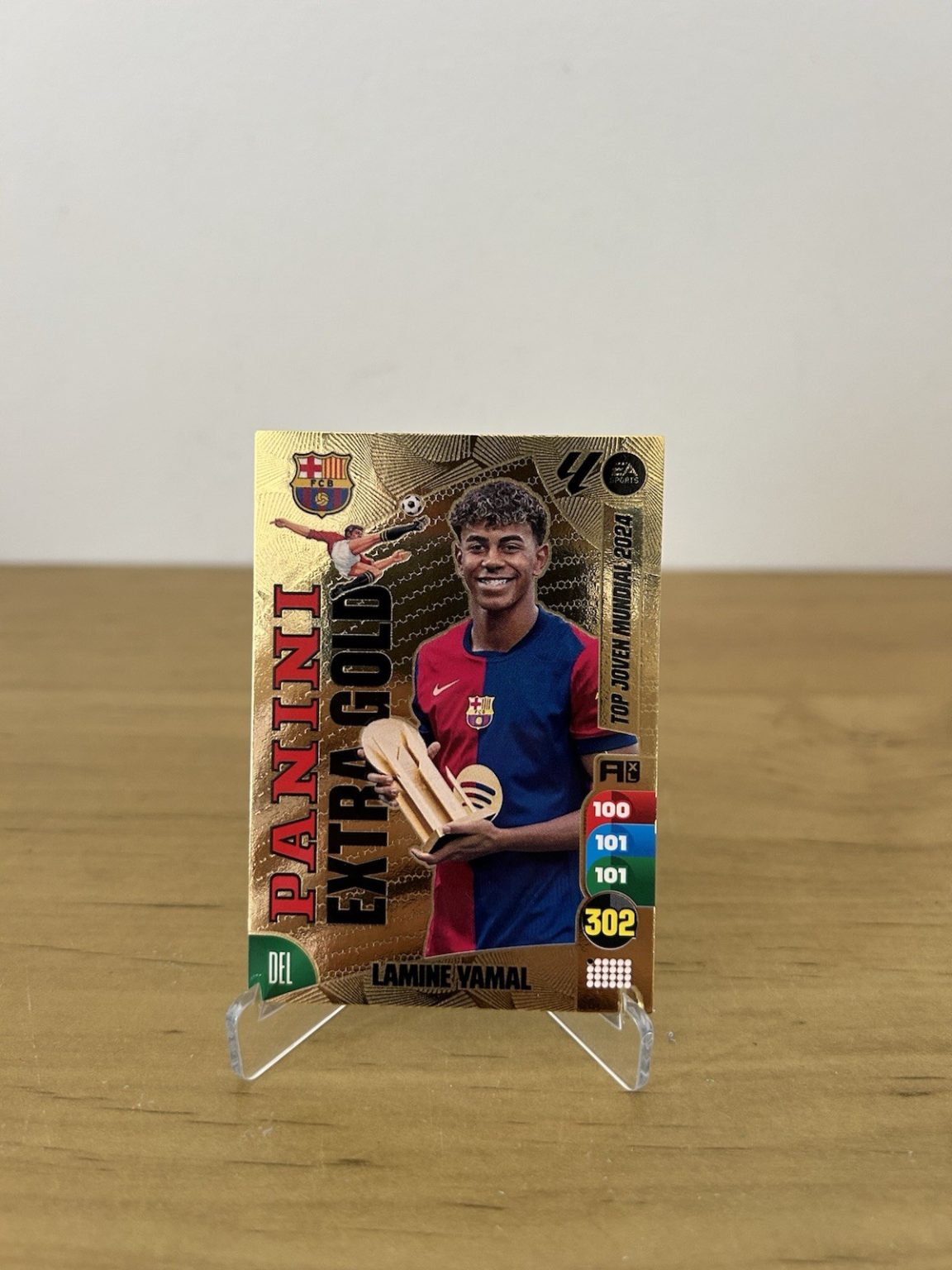 Carta Lamine Yamal Extra Gold Adrenalyn XL LaLiga 2024-25 Panini FC Barcelona