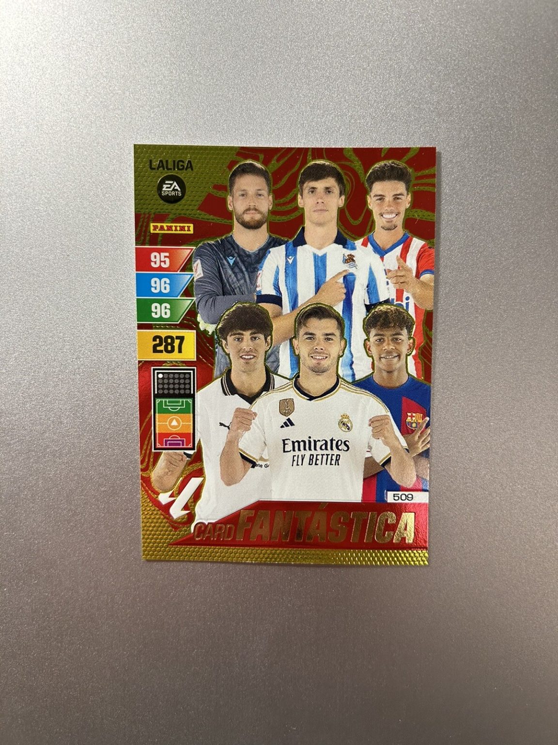 Carta Fantástica Nuevo Balón de Oro 509 Adrenalyn XL LaLiga 2023-24 Panini