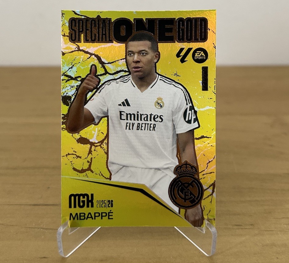 Carta Kylian Mbappé Special One Gold Megacracks LaLiga 2025-26 Real Madrid