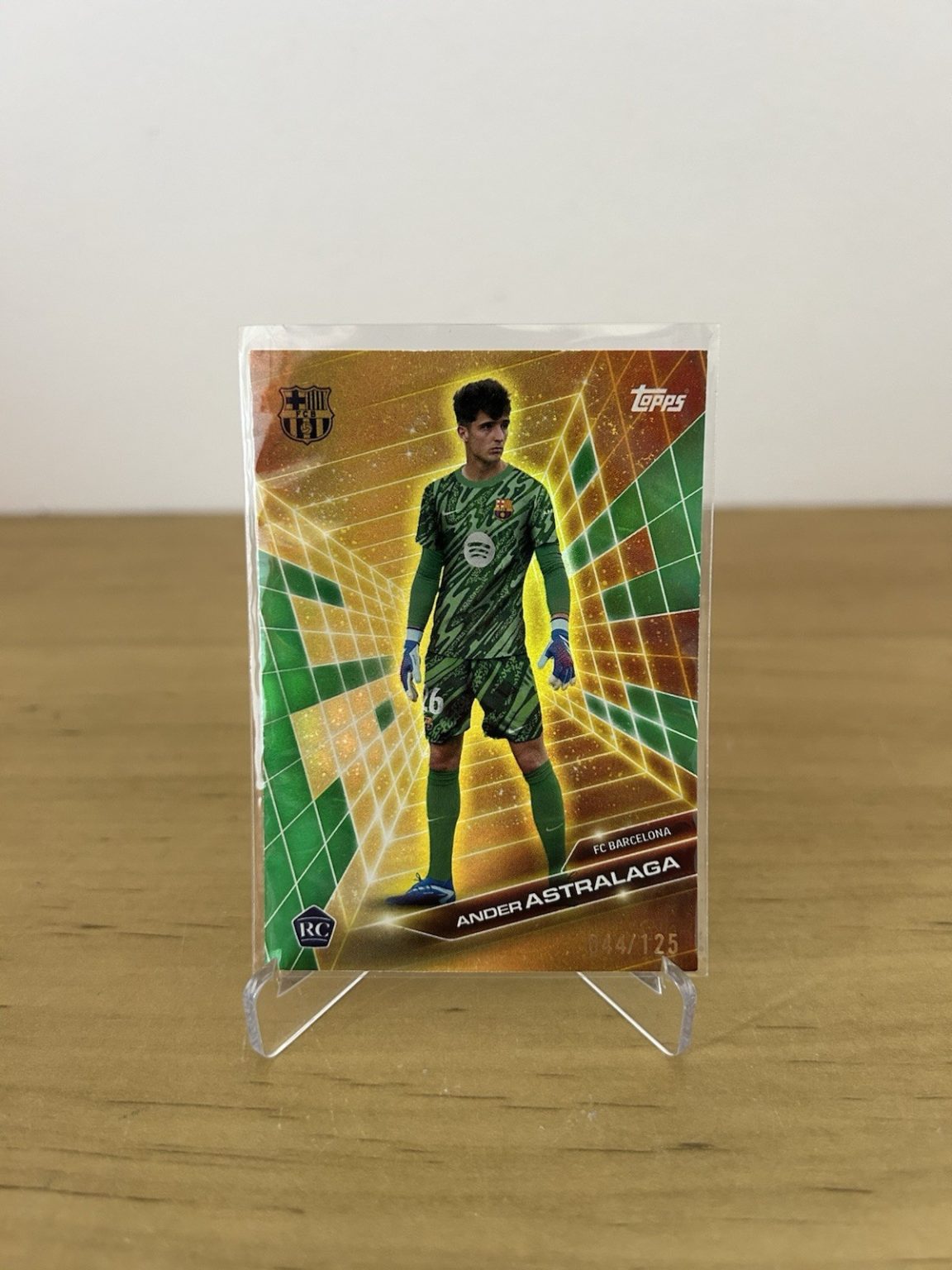 Carta Ander Astralaga Golden Future GF-1 numerada 125 Topps FC Barcelona Fan Set 2024-25