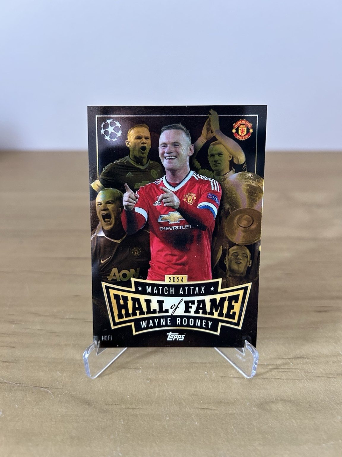 Carta Wayne Rooney Hall of Fame Topps Match Attax 2024-25 Manchester United