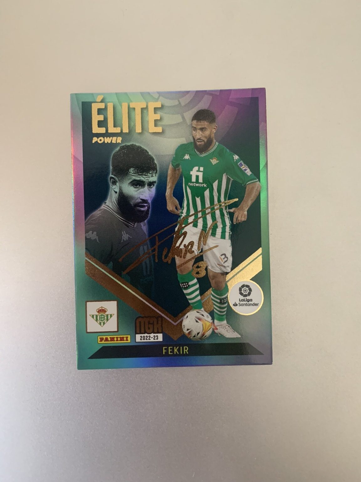 Carta Nabil Fekir Élite Power P3 Firma Megacracks LaLiga 2022-23 Real Betis