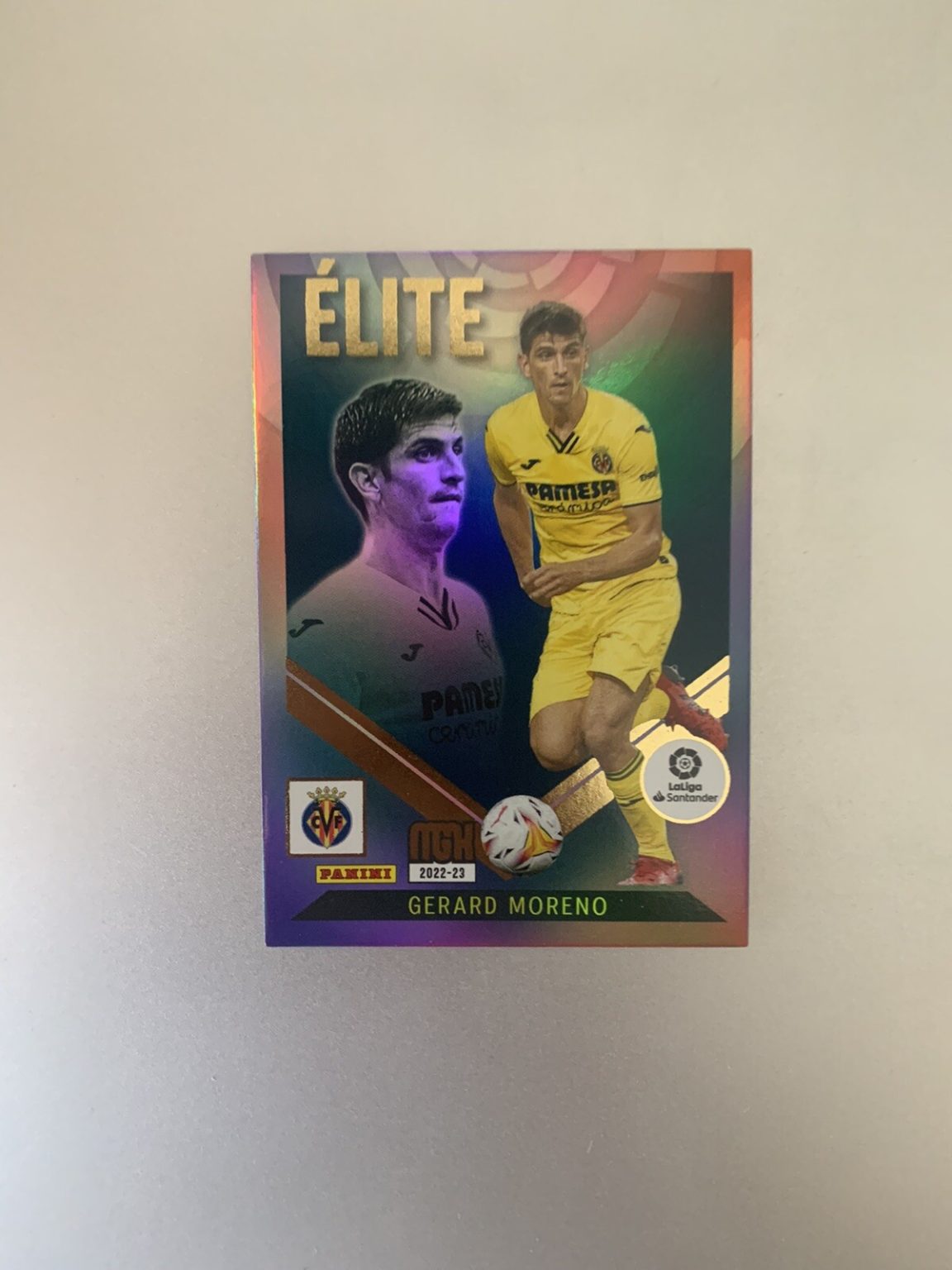 Carta Gerard Moreno Elite Power P5 Firma Megacracks LaLiga 2022-23 Villarreal CF