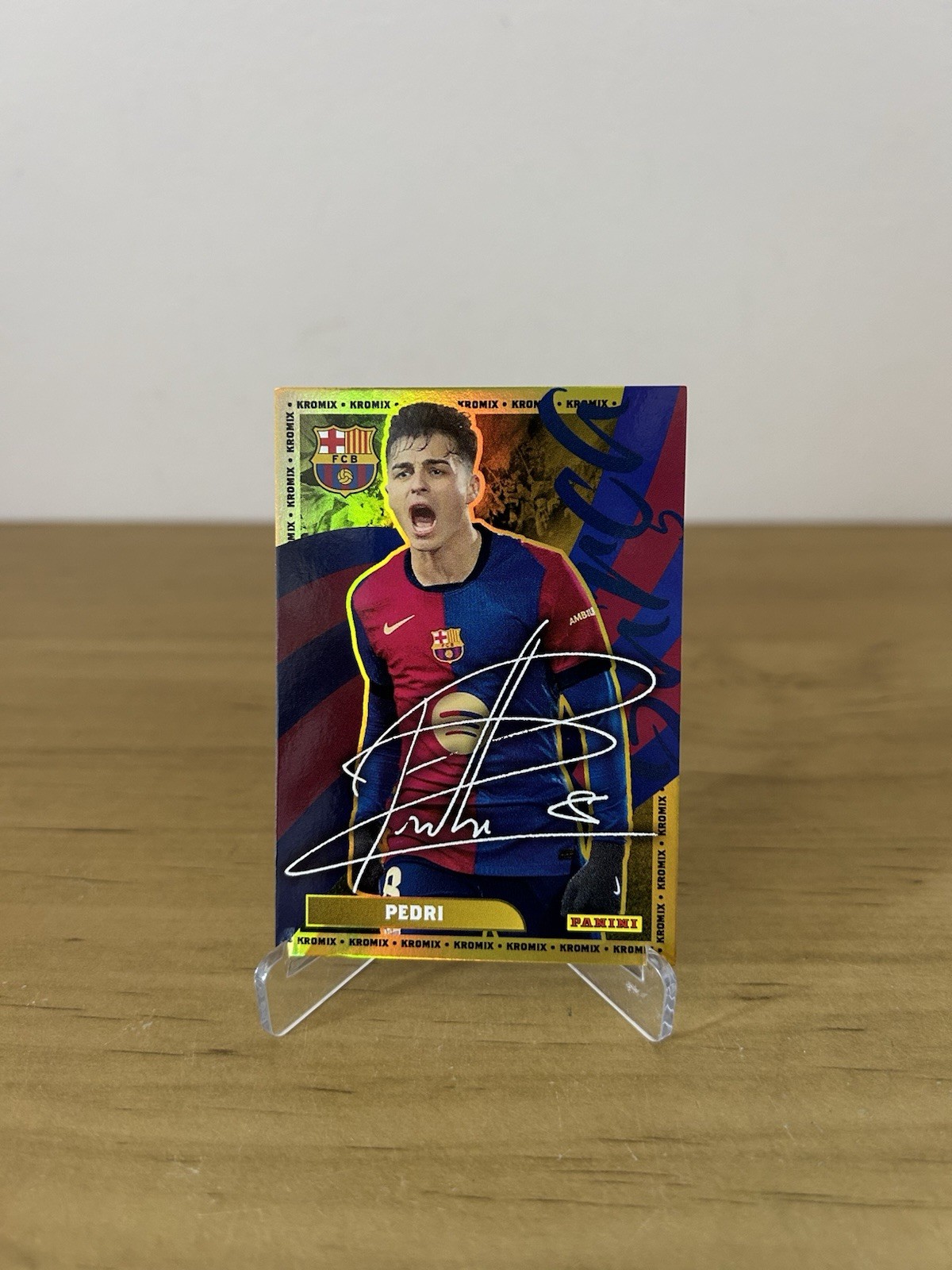 Carta Pedri Kromix Gold Panini Club FC Barcelona 2024-25