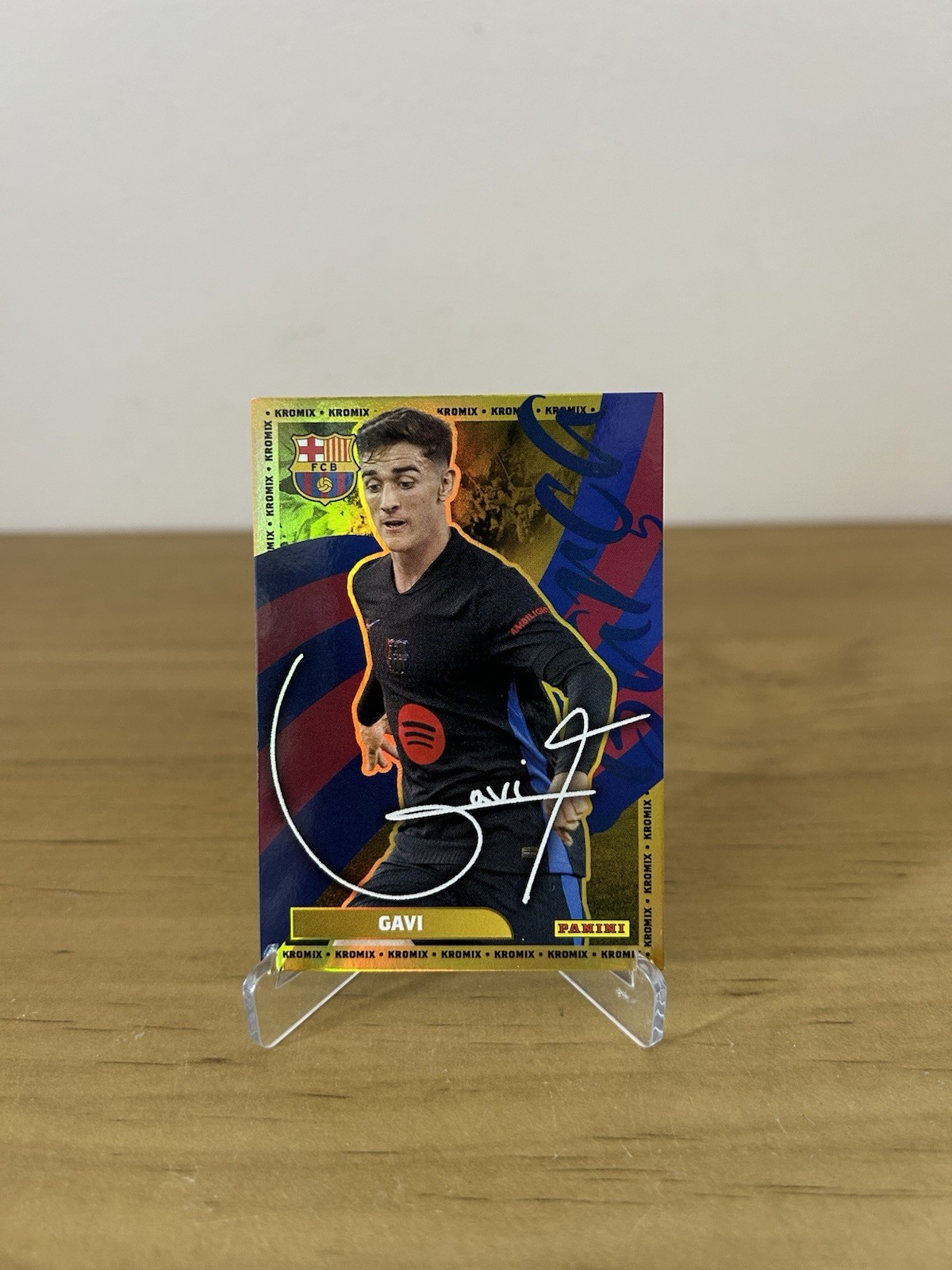Carta Gavi Kromix Gold Panini Club FC Barcelona 2024-25
