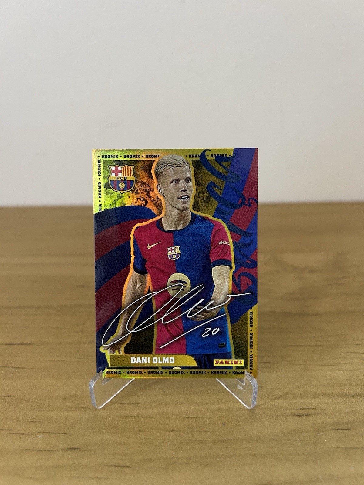 Carta Dani Olmo Kromix Gold Panini Club FC Barcelona 2024-25