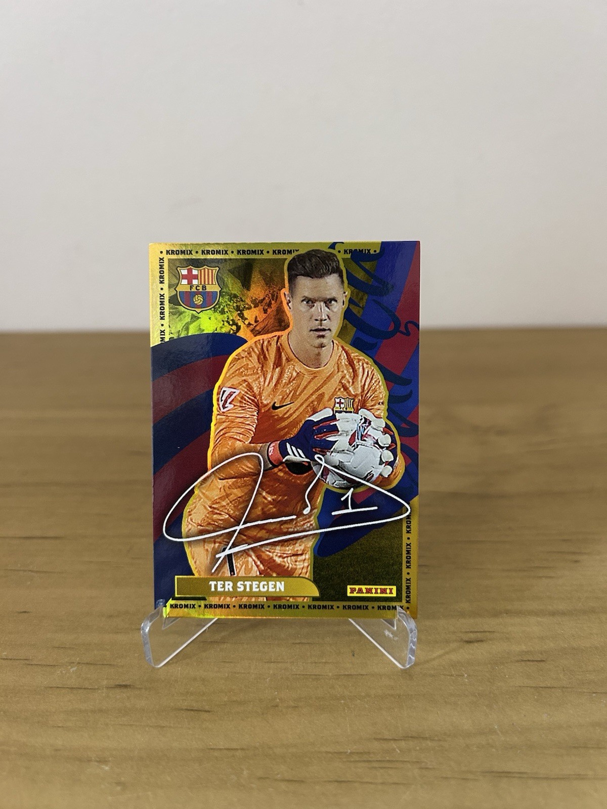 Carta Ter Stegen Kromix Gold Panini Club FC Barcelona 2024-25