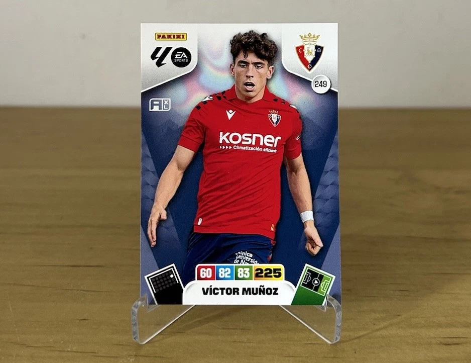 Carta Victor Muñoz Rookie 249 CA Osasuna Adrenalyn XL LaLiga 2025-26 Panini