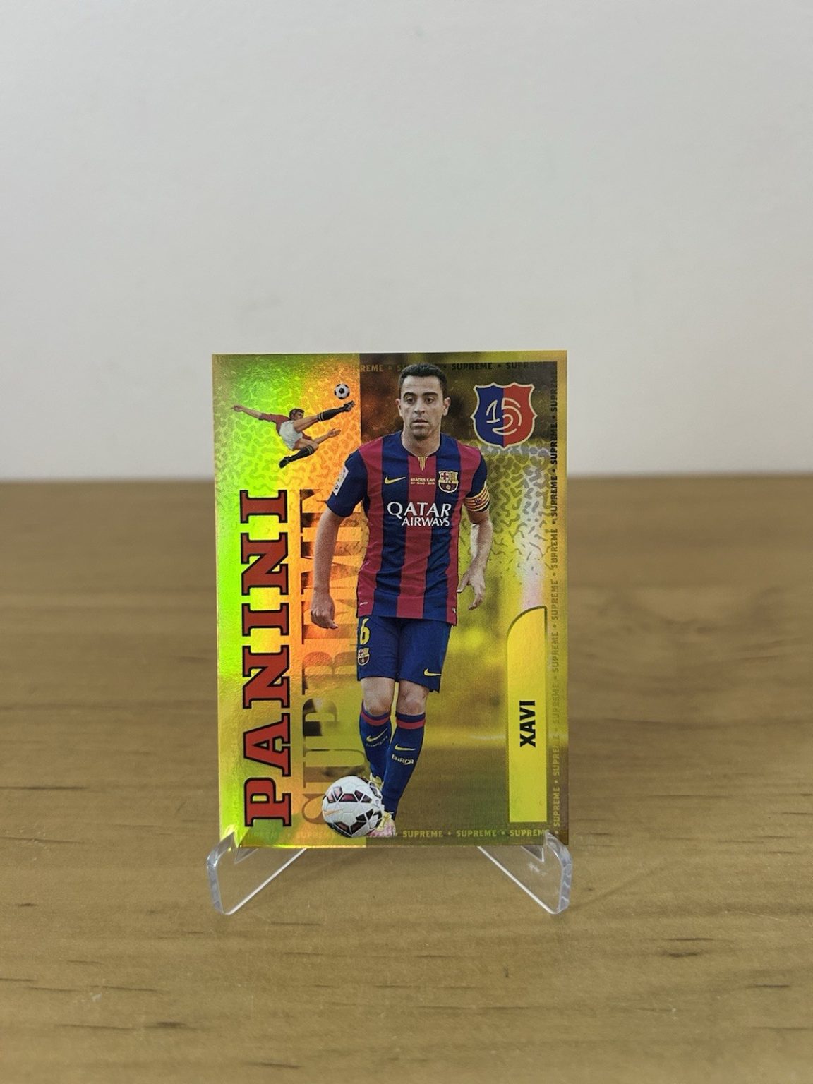 Carta Xavi Hernández Supreme Gold Panini Club FC Barcelona 2024-25