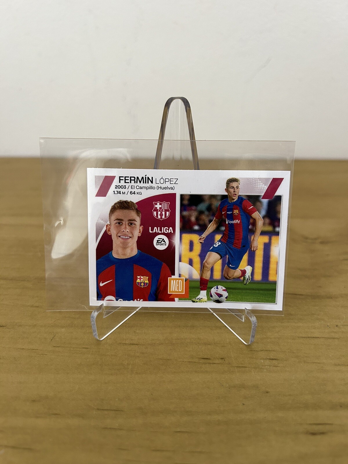 Rookie card Fermín López 18 Bis LaLiga Este 2023-24 Panini FC Barcelona