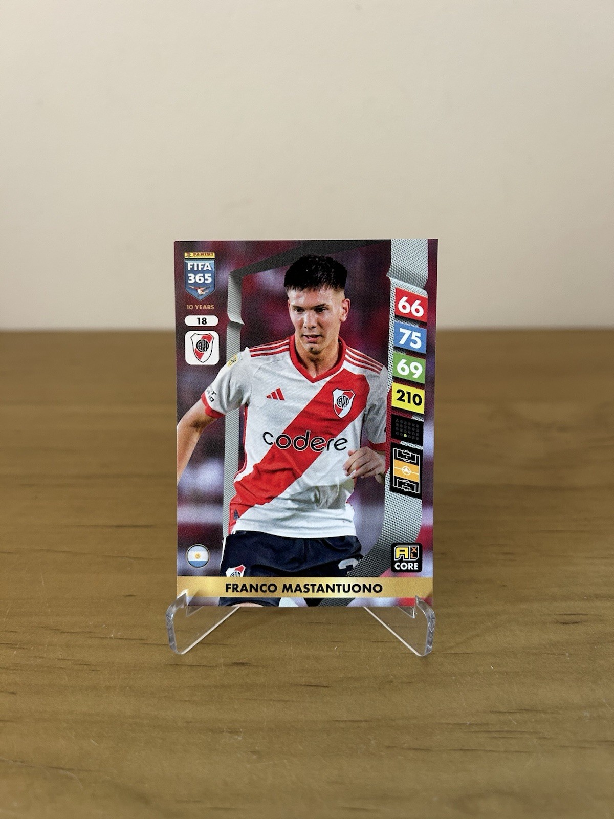 Carta Franco Mastantuono Panini Adrenalyn XL FIFA 365 2024-25 River Plate