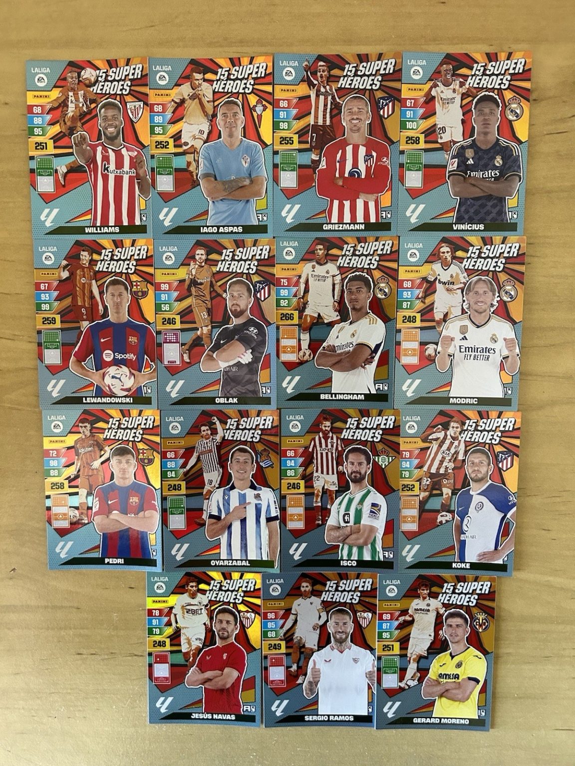Dream Box 15º Aniversario Los 15 Súper Héroes Adrenalyn XL LaLiga 2023-24 Panini