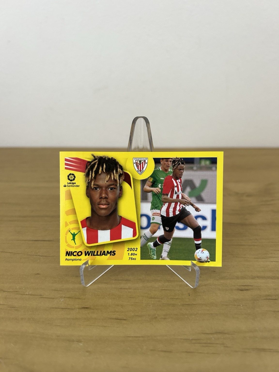 Cromo Nico Williams Fichaje rookie 26 LaLiga Este 2021-22 Panini Athletic Club