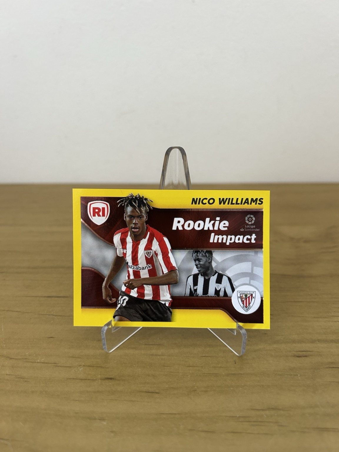 Cromo Nico Williams rookie 4 LaLiga Este 2021-22 Panini Athletic Club